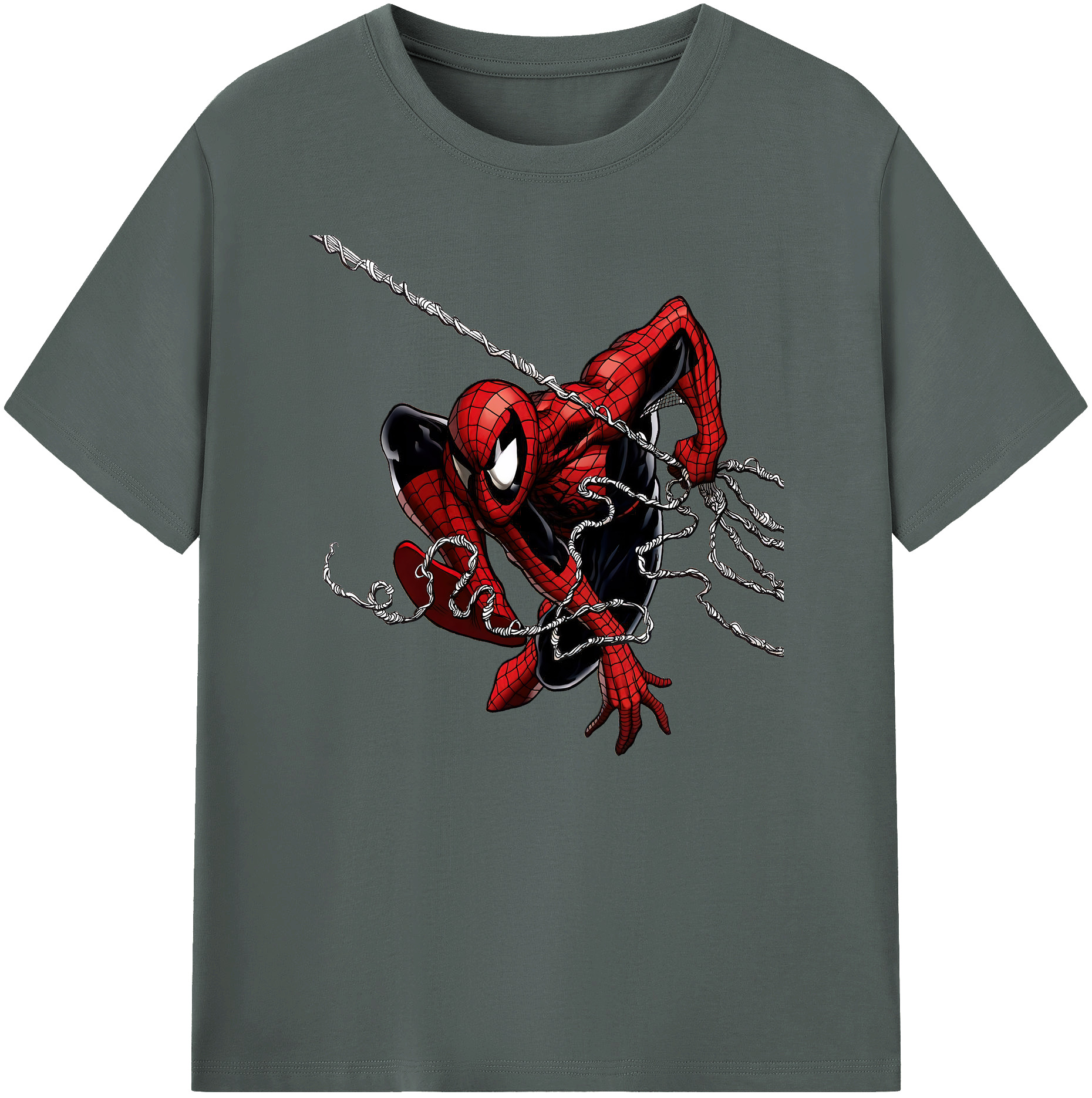 （画像用） Spider Man スパイダーマン 綿100％ メンズ半袖Tシャツ｜肌触りやわらか＆通気性